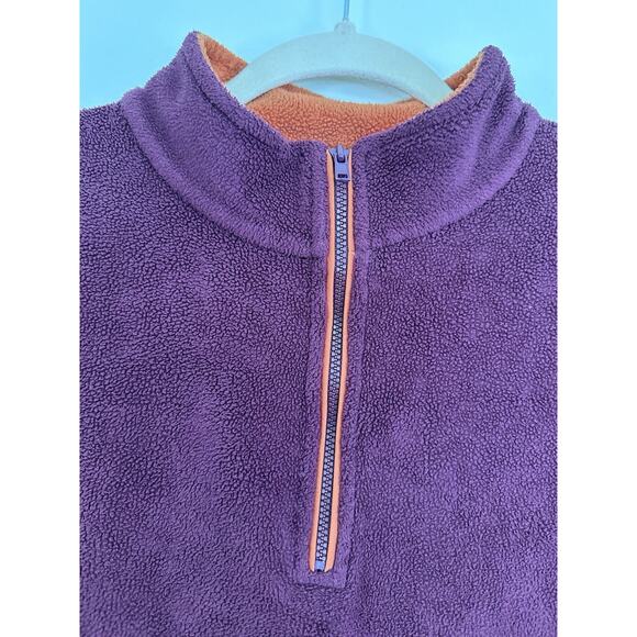 HORNY TOAD 1/4 Zip Fleece Jacket Sz XL Burgundy Orange Daphne Pullover Gorpcore - Picture 3 of 9